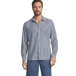 Langarm-Oxfordhemd aus Piqué, Classic Fit