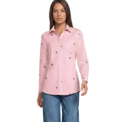 Langarm Oxford-Hemdbluse für Damen