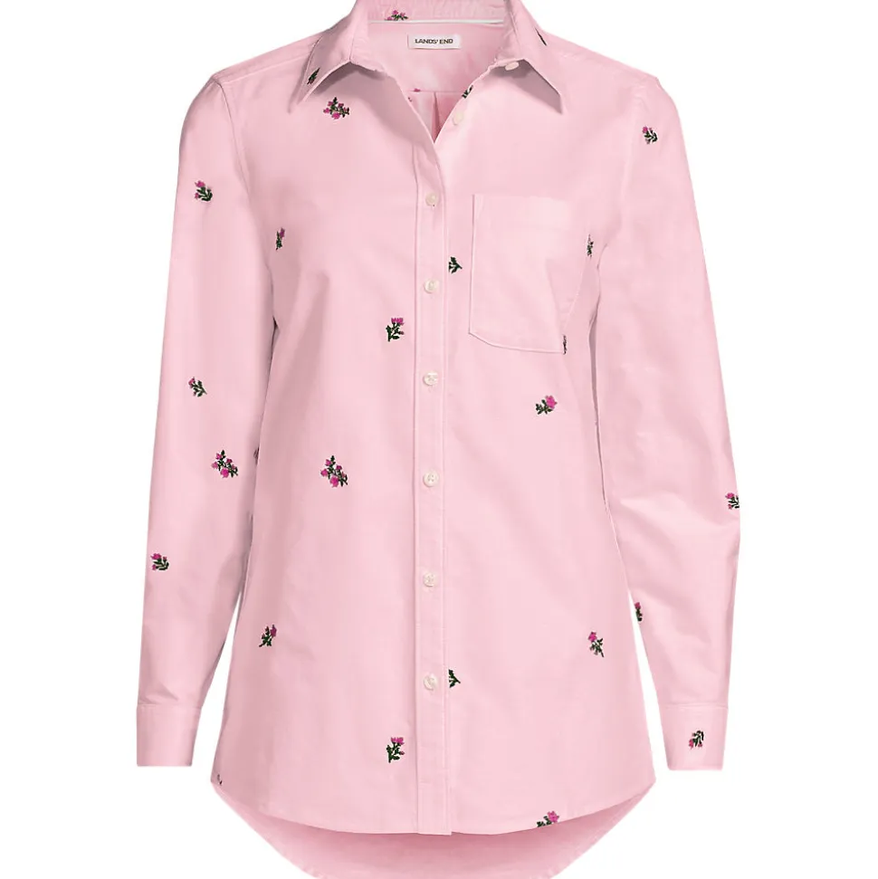 Langarm Oxford-Hemdbluse für Damen