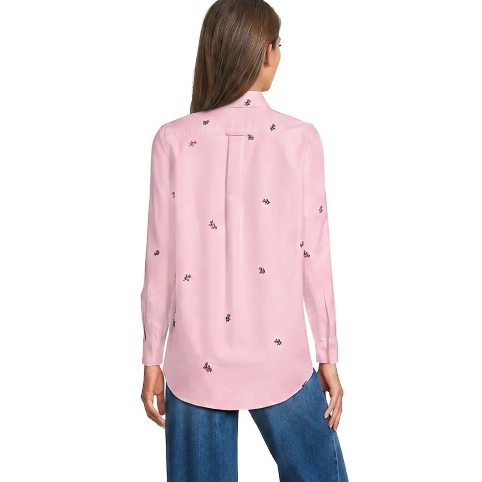 Langarm Oxford-Hemdbluse für Damen