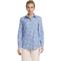 Langarm Oxford-Hemdbluse für Damen