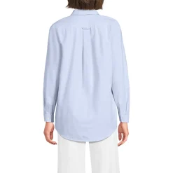 Langarm Oxford-Hemdbluse für Damen