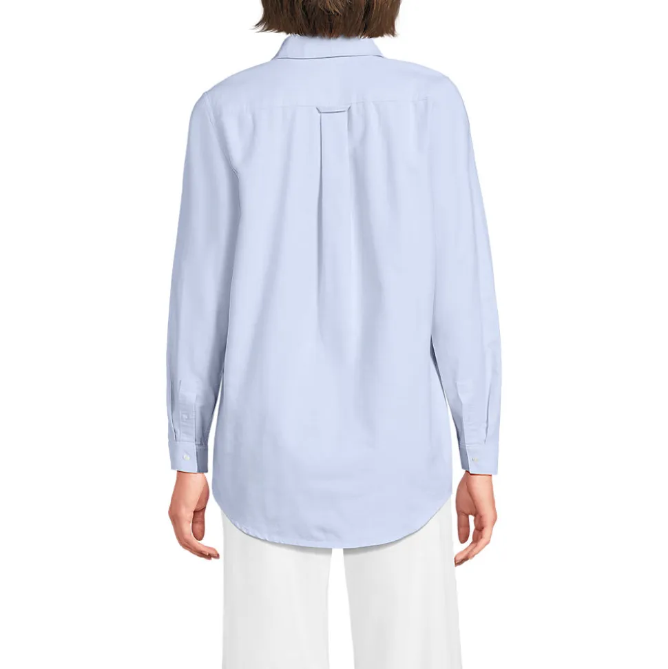 Langarm Oxford-Hemdbluse für Damen