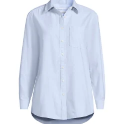 Langarm Oxford-Hemdbluse für Damen