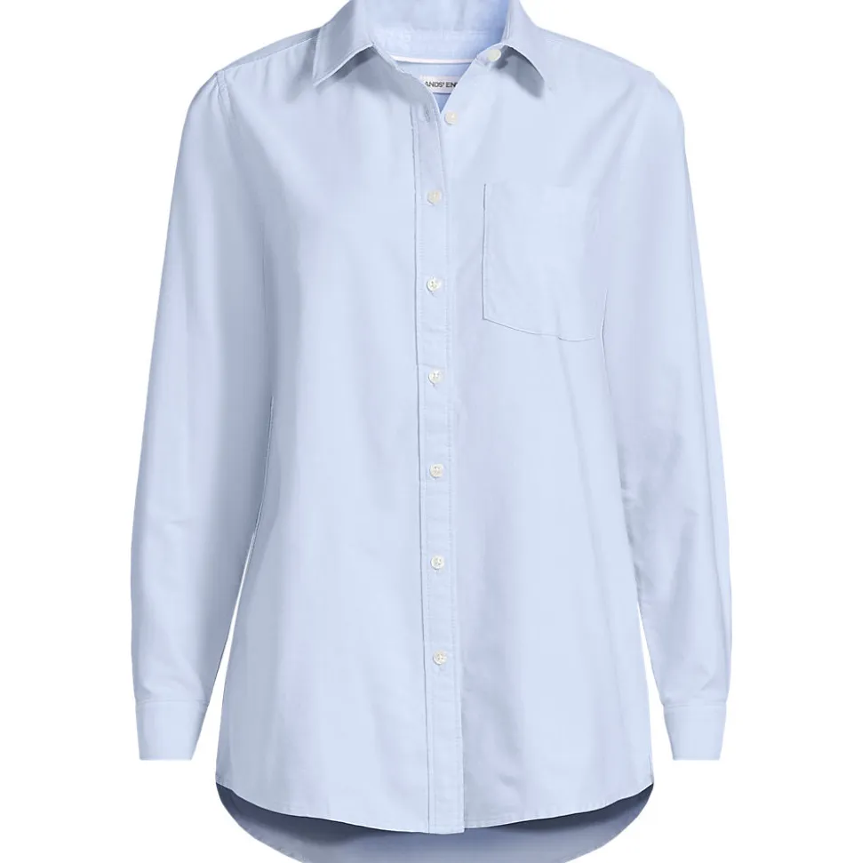 Langarm Oxford-Hemdbluse für Damen