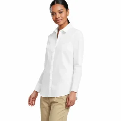 Langarm Oxford-Hemdbluse für Damen