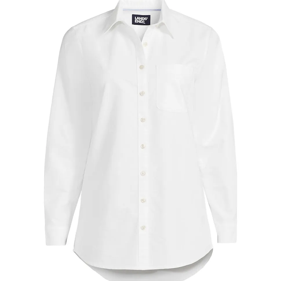 Langarm Oxford-Hemdbluse für Damen