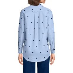 Langarm Oxford-Hemdbluse für Damen