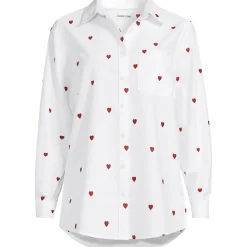 Langarm Oxford-Hemdbluse für Damen