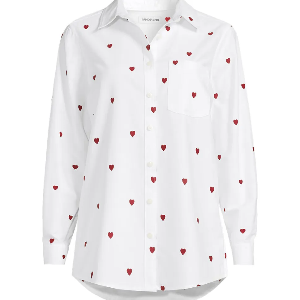 Langarm Oxford-Hemdbluse für Damen