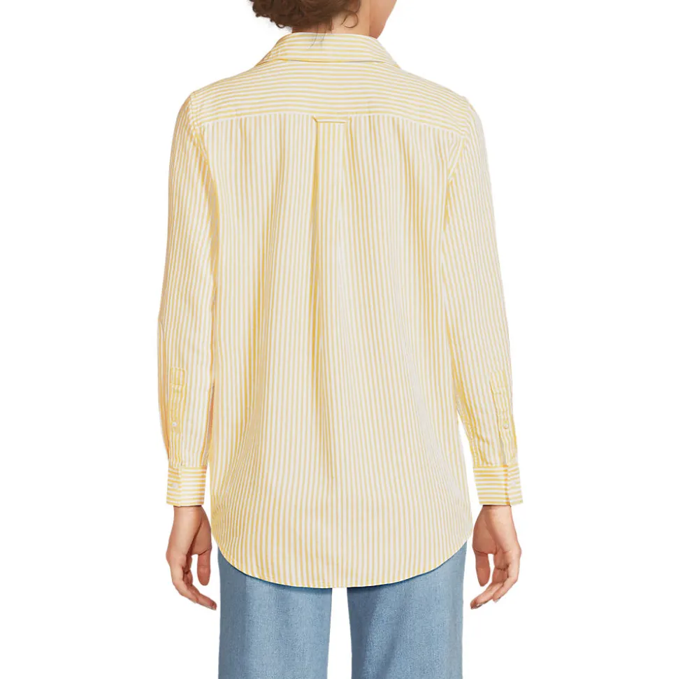Langarm Oxford-Hemdbluse für Damen