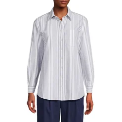 Langarm Oxford-Hemdbluse für Damen