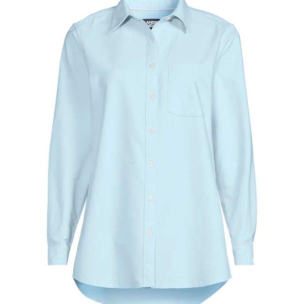 Langarm Oxford-Hemdbluse für Damen