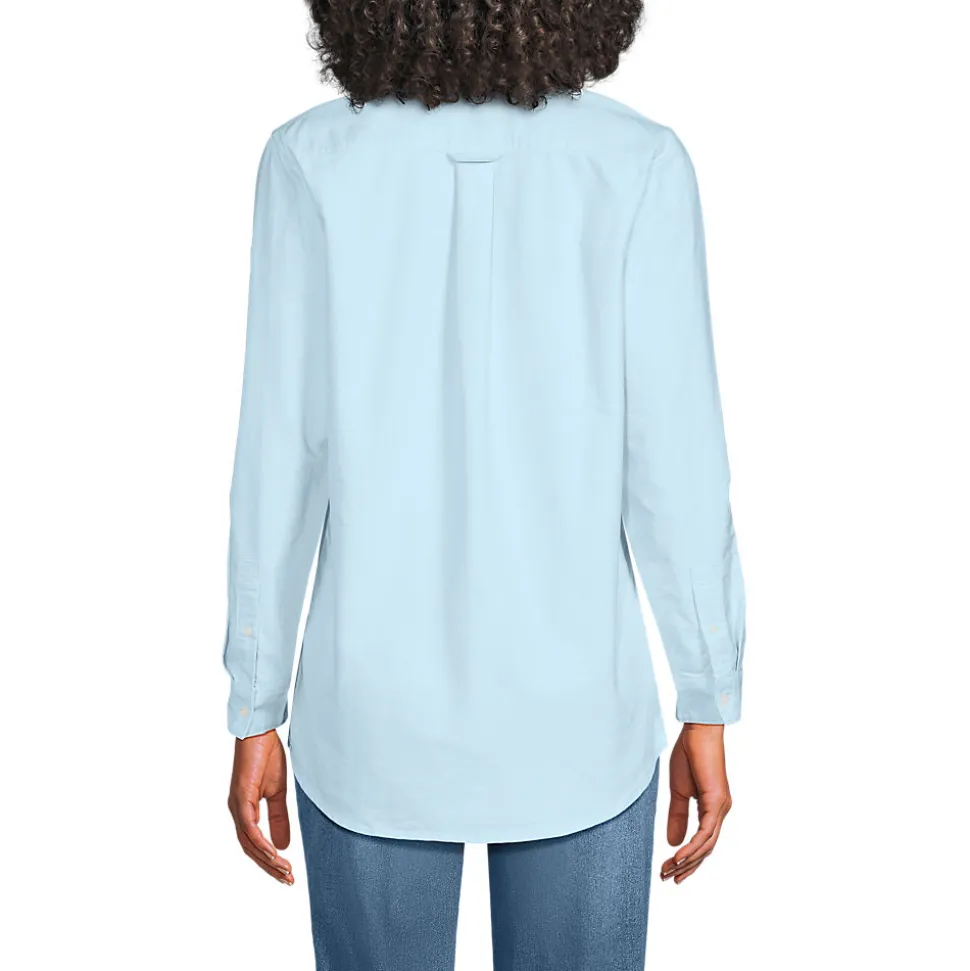 Langarm Oxford-Hemdbluse für Damen
