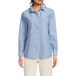 Langarm Oxford-Hemdbluse für Damen