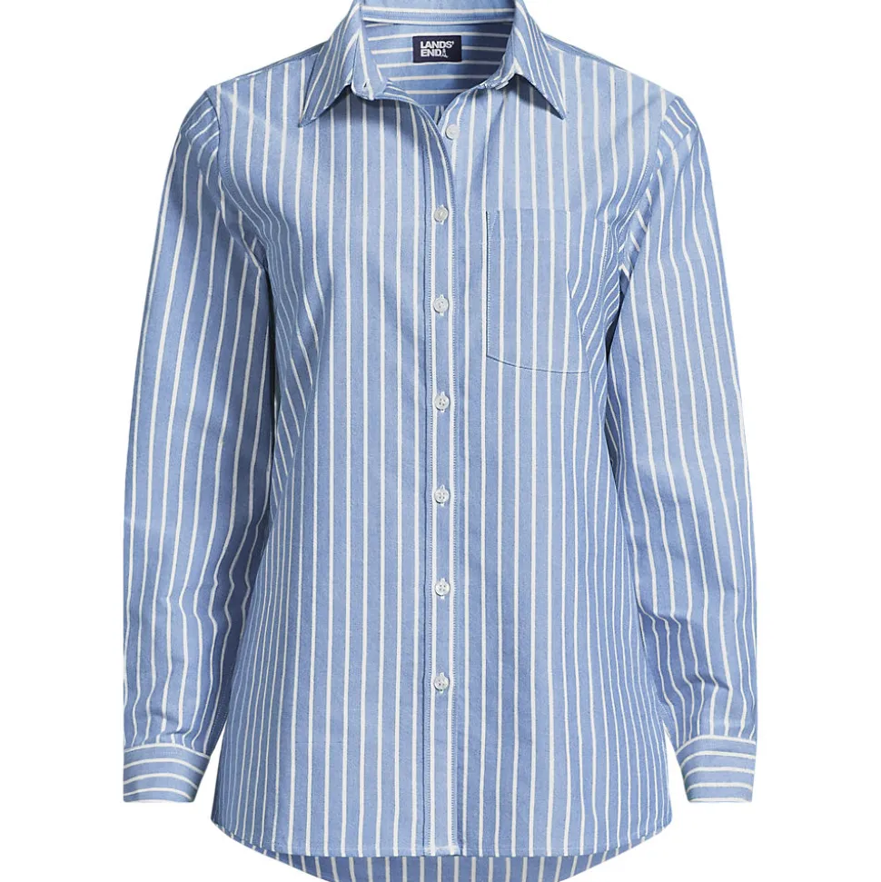 Langarm Oxford-Hemdbluse für Damen