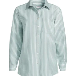 Langarm Oxford-Hemdbluse für Damen