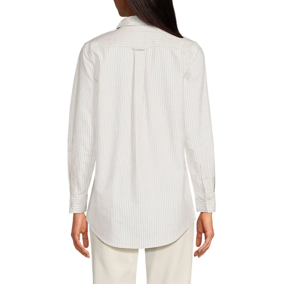 Langarm Oxford-Hemdbluse für Damen