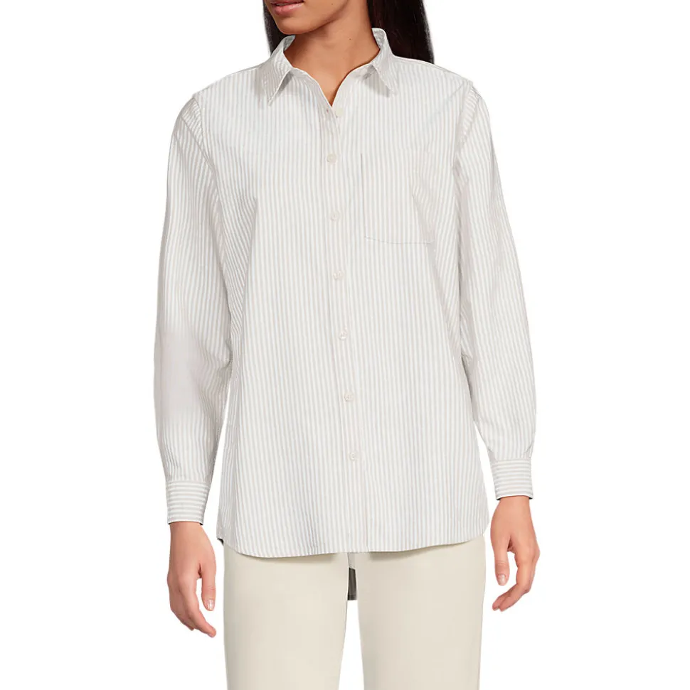 Langarm Oxford-Hemdbluse für Damen