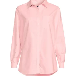 Langarm Oxford-Hemdbluse für Damen
