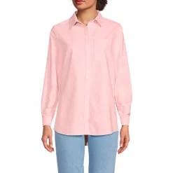 Langarm Oxford-Hemdbluse für Damen
