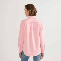 Langarm Oxford-Hemdbluse für Damen