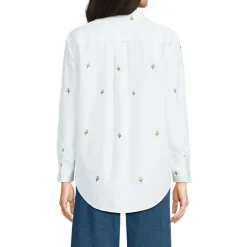 Langarm Oxford-Hemdbluse für Damen