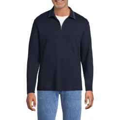 Langarm-Poloshirt mit Kontrastkragen für Herren