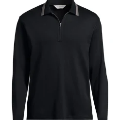 Langarm-Poloshirt mit Kontrastkragen für Herren