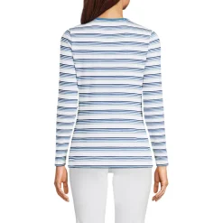 Langarmshirt aus mikrofeinem Baumwollripp für Damen