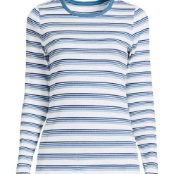 Langarmshirt aus mikrofeinem Baumwollripp für Damen