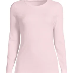 Langarmshirt aus mikrofeinem Baumwollripp für Damen