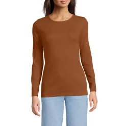 Langarmshirt aus mikrofeinem Baumwollripp für Damen
