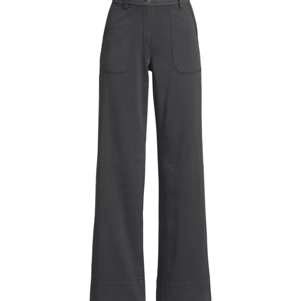 Lange Chino-Hose Mid Waist für Damen