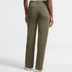 Lange Chino-Hose Mid Waist für Damen