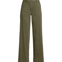 Lange Chino-Hose Mid Waist für Damen