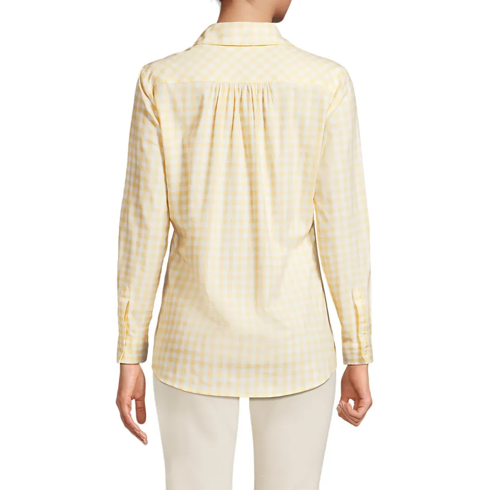 Lange leichte Flanellbluse für Damen