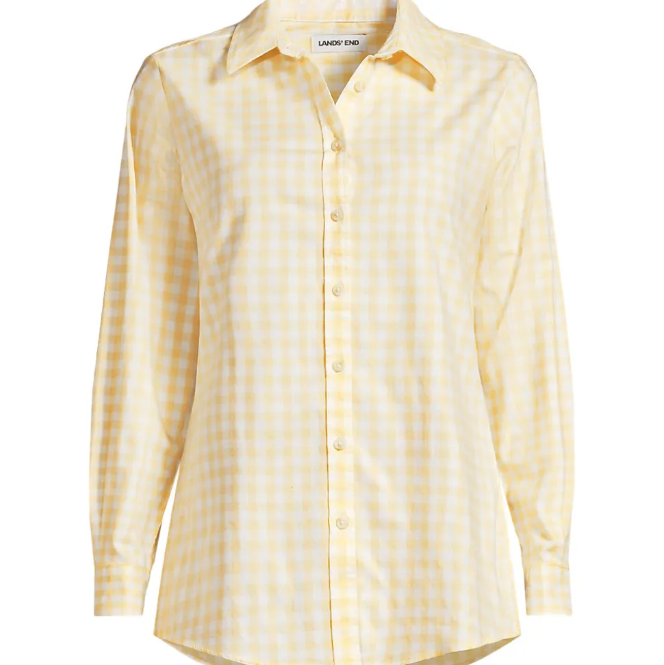 Lange leichte Flanellbluse für Damen