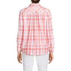 Lange leichte Flanellbluse für Damen
