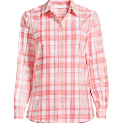 Lange leichte Flanellbluse für Damen