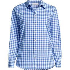 Lange leichte Flanellbluse für Damen