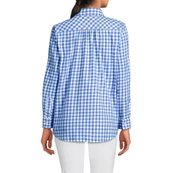 Lange leichte Flanellbluse für Damen