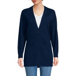 Langer Merino-Cardigan für Damen
