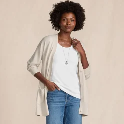 Langer Merino-Cardigan für Damen