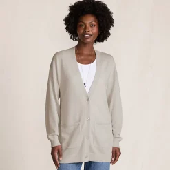 Langer Merino-Cardigan für Damen