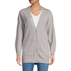 Langer Merino-Cardigan für Damen
