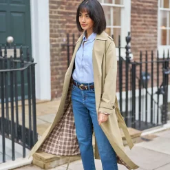 Langer Trenchcoat für Damen