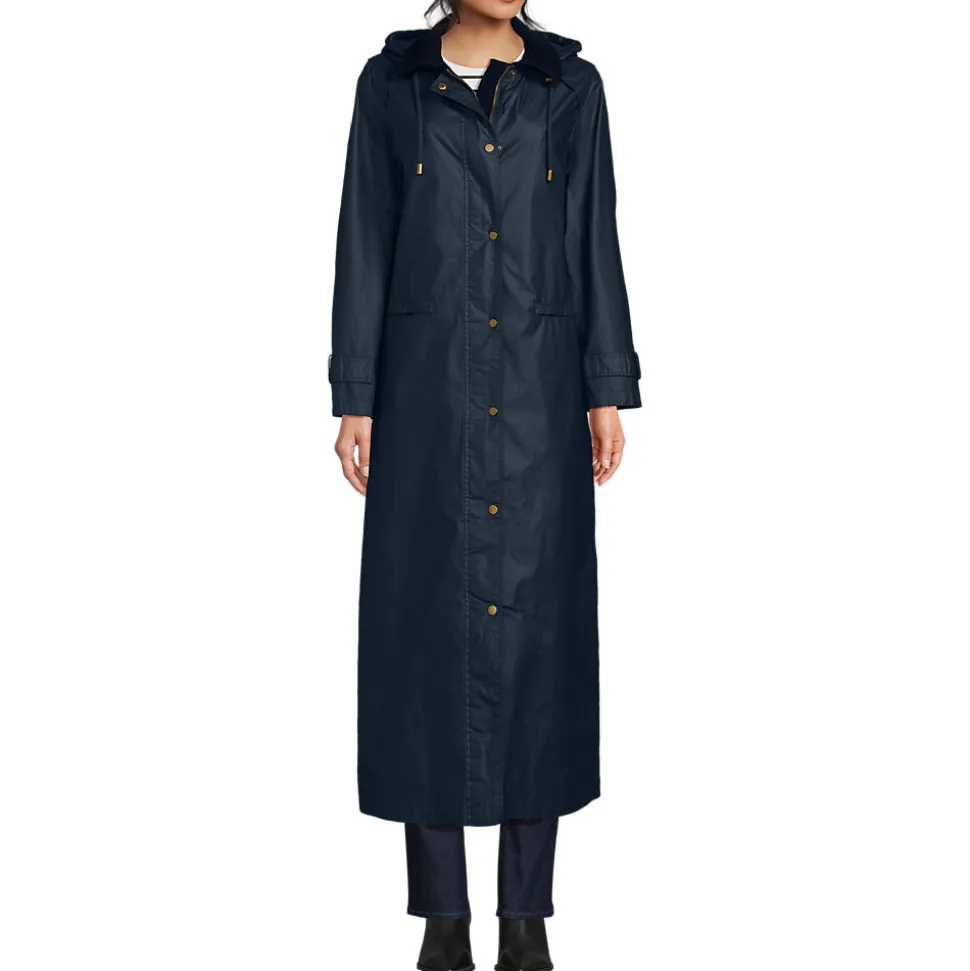 Langer Wachsmantel für Damen