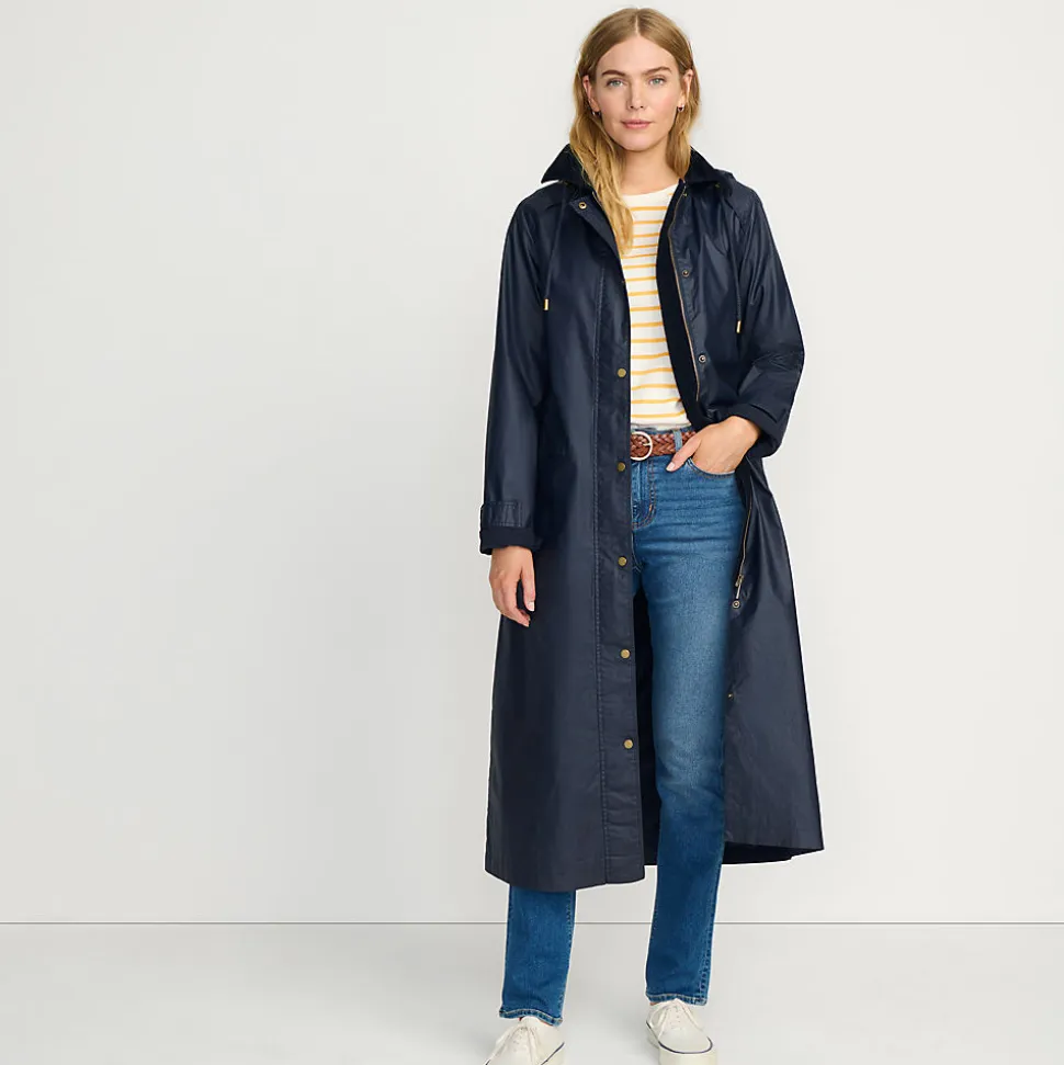 Langer Wachsmantel für Damen