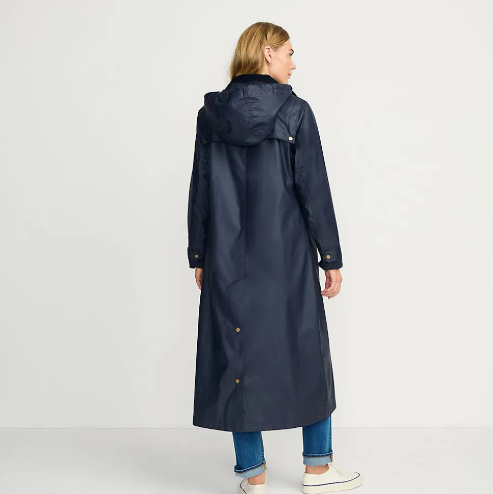 Langer Wachsmantel für Damen